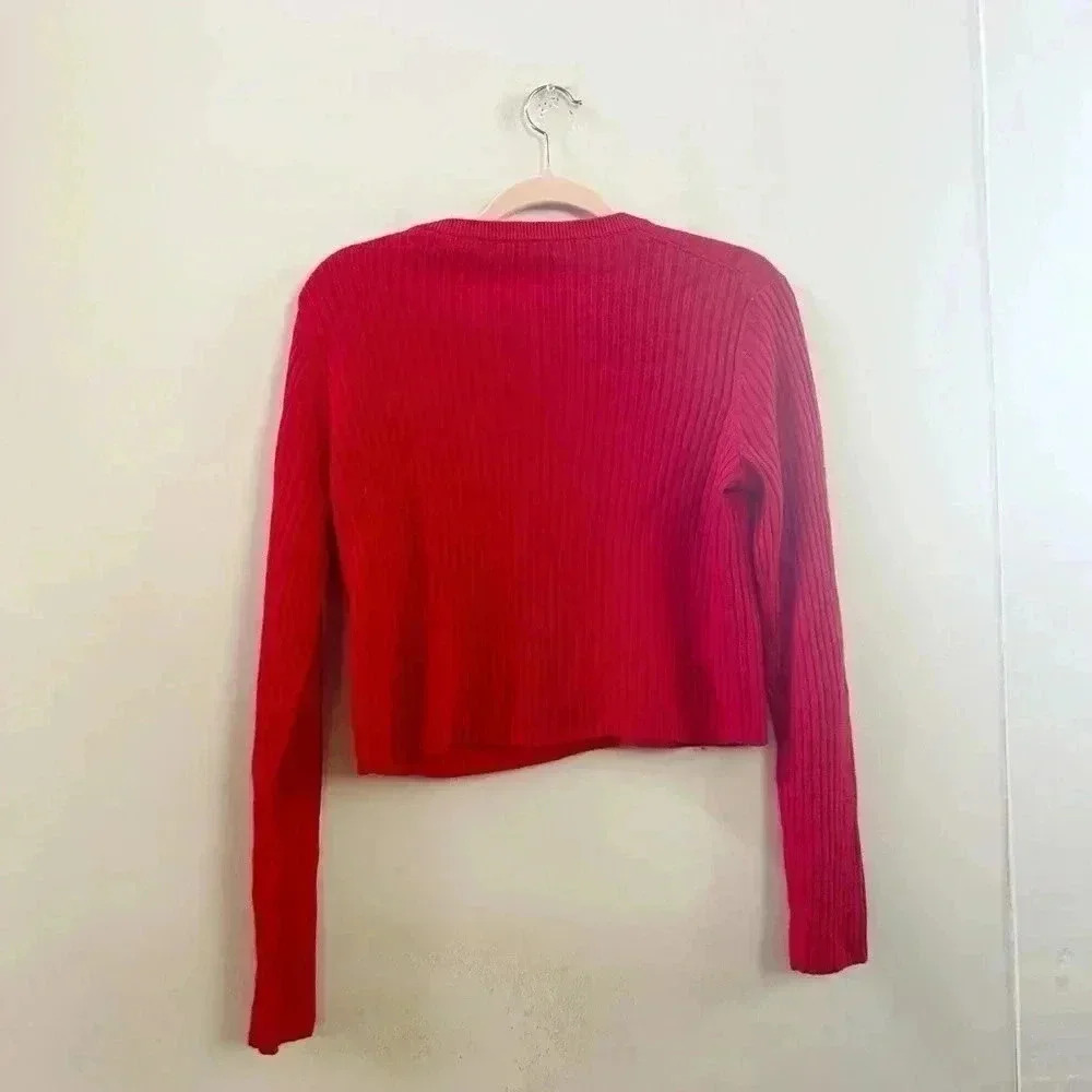 Aritzia Babaton red cropped‎ sweater small - Picture 5 of 5
